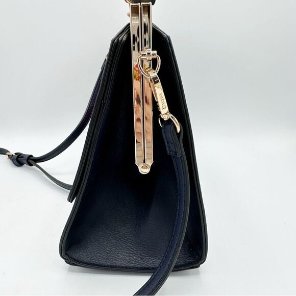 Dune London Pink/Blue Color-block Convertible Structured Satchel/Crossbody Bag - Picture 10 of 11